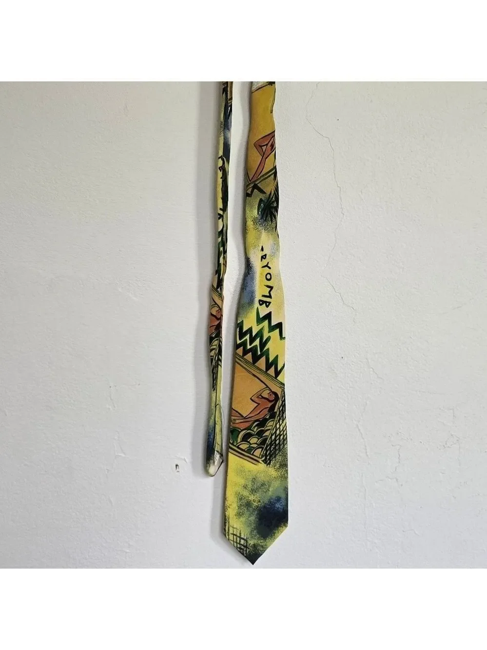 Vintage Attitudes Artsy Retro Art Print Tie Abstract Woman Graphic Necktie